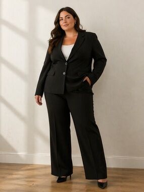 New York & Company Black Women's Blazer and Trousers Suit